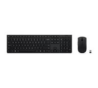 Lenovo 4X31R64325 Pack clavier souris Bureau RF sans fil + Bluetooth Français Noir