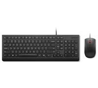 Lenovo 4X31R64414, Taille réelle (100 %), Avec fil, USB, Noir, Souris incluse