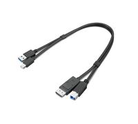 Lenovo 4X91D11453 câble USB USB 3.2 Gen 1 (3.1 Gen 1) 0,43 m USB A USB B Noir