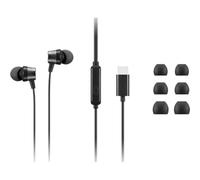 Lenovo 4XD1J77351 casque Avec fil Ecouteurs Bureau/Centre d'appels USB Type-C Noir