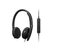 Lenovo 4XD1M39028 Casque Filaire USB Type-C, Arceau Supra-Aural, Microphone à Suppression de Bruit, 20-20000Hz, 1.785m, Noir