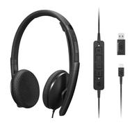 Lenovo 4XD1M45626 Casque & écouteurs filaires Serre-tête USB Type-C Noir