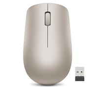 Lenovo 530 - Souris sans Fil de 2,4 GHz, récepteur USB Nano, 1200 dpi, ambidextre, Couleur Amande