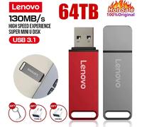 Lenovo 64 to USB 3.0 clé USB transfert haute vitesse 16 to 8 to 2 to clé USB en métal clé USB clé USB clé mémoire pour PC portable 64TB Red