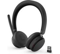 Lenovo 6550 - Micro-casque - sur-oreille - Bluetooth - sans fil - Suppresseur de bruit actif - noir - Certifié pour Microsoft Teams Noir