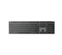 Lenovo 700 Clavier sans Fil Moderne Multi-appareils (Bluetooth, 2,4 GHz, Connexion jusqu'à 3 appareils, Silencieux, résistant aux éclaboussures, Support pour Mobile, USB-A) QWERTY Espagnol - Gris