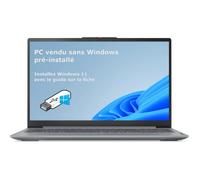 IdeaPad Slim 3 15AMN8 82XQ - Conception de charnière à 180 degrés - AMD Ryzen 3 - 30 / jusqu'à 4.1 GHz - Aucun SE fourni - Radeon 610M - 8 Go RAM -