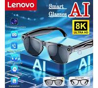 Lenovo 8K 4K AI HD prise de vue lunettes intelligentes caméra multifonctionnelle Bluetooth appel musique lecteur vocal traduire lunettes photochromiques PRO 8K Photo Video