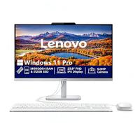 Lenovo A100 Ordinateur de bureau tout-en-un IPS FHD 24" | Processeur Core i3-N305 (8 cœurs) | 16 Go de RAM, 512 Go SSD PCIe | WiFi 6, Bluetooth 5.2, HDMI, Windows 11, gris nuage | UHD Graphics