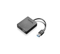 Lenovo Universal USB 3.0 to VGA/HDMI adaptateur graphique USB Noir