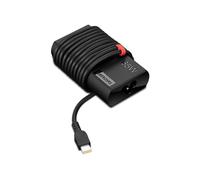 Lenovo Adaptateur Slim 65 W CA USB-C (Design Plus Fin, 30% Plus Petit, Gestion Facile des câbles, Technologie PD3.0, câble 1,8 m) Couleur Noire
