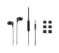 Analog Gen 2 - Ecouteurs avec micro - intra-auriculaire - noir - pour ThinkCentre M60q Chromebox; M70s Gen 3; M70t Gen 3; ThinkPad P15v Gen 3; X1