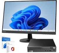 Lenovo Bundle Business 2024 Tiny X0Q Mini PC | Intel Core i5-13420H 8 cœurs jusqu'à 4,60 GHz | 32 Go RAM | SSD 1 Tera Nvme | Moniteur Wi-Fi 27" FHD Windows 11 Pro Office 2021 Garantie 36 mois