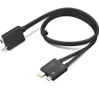 Lenovo | Câble Thunderbolt | 24-pinowy USB-C | Slim Tip | Czarny | 24-pinowy USB-C / gniazdo zasilania DC | 0,7 m