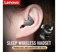 Lenovo - casque de sommeil Invisible avec micro, écouteurs Bluetooth sans fil, étanche IPX5, ultra-compact, HiFi stéréo, écouteurs de sport White