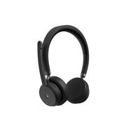 Lenovo Casque VoIP Sans Fil 4XD1M80020 Bluetooth 5.3 Arceau Binaural Supra-Aural Noir, Micro Boom Anti-Bruit, Autonomie 31h, 20-20000Hz, 140g
