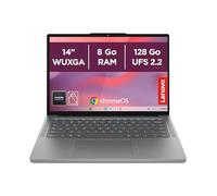 Lenovo Chromebook 14M8911 - Ordinateur Portable 14'' WUXGA (MediaTek Kompanio 540, RAM 8Go, SSD 128Go, Arm Mali-G57 MC2 GPU, Chrome OS) Clavier AZERTY Français - Gris Luna
