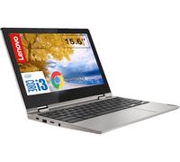 Lenovo Chromebook 15,6" ordinateur portable à écran tactile 2 en 1 | Intel Core i3, processeur Dual-Core | 4 Go de RAM, 64 Go de stockage | Gris minéral | Puce de sécurité Google | Intel UHD Graphics