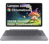 Lenovo Chromebook Duet Gen 9 Tablette 11", ordinateur portable 2 en 1, 4 Go | (64 Go eMMC + carte SD 128 Go), écran tactile FHD+, MediaTek Kompanio 838 8 cœurs, Ko amovible, webcam 8 MP