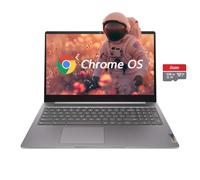 Lenovo Chromebook FHD 15,6", ordinateur portable IdeaPad 3i, Intel Celeron N4500, 4 Go de RAM, 192 Go de stockage (64 Go eMMC + 5 ave 128 Go de mémoire flash), webcam, HDMI, Bluetooth, Chrome OS, gris