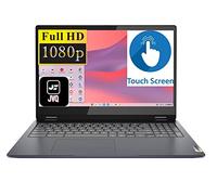 lenovo Chromebook Flex 3i 2 en 1, ordinateur portable 15,6 pouces FHD à écran tactile. Processeur Intel Celeron N4500, 4 Go de RAM, 64 Go eMMC+carte 256 Go, carte graphique Intel UHD, Chrome OS, bleu