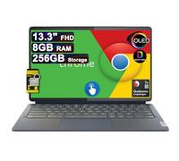 Lenovo Chromebook IdeaPad Duet 5 Ordinateur portable 13,3" FHD OLED Touch (400 nits, 100 % DCI-P3, brillant) Qualcomm Snapdragon 7c Gen 2 8 Go de RAM 256 Go de stockage (128 Go eMMC + carte SD 128 Go