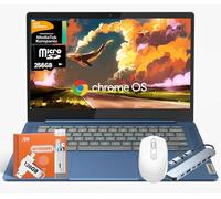 Lenovo Chromebook IdeaPad Slim 3 2025, écran FHD de 14", MediaTek Kompanio 520, GPU ARM Mali-G52, 4 Go de RAM, 320 Go de stockage (64 Go eMMC + 256 Go MSD), Wi-Fi 6, bleu abysse, Chrome OS, avec
