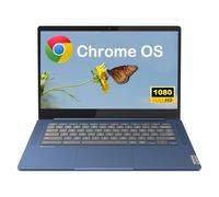 Lenovo Chromebook IdeaPad Slim 3, écran Full HD 14'' (1920 x 1080), processeur MediaTek Kompanio 520 8 cœurs, RAM 4 Go, 192 Go (64 Go eMMC + carte micro SD 128 Go), Wi-Fi 6, bleu abysse, support
