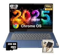 Lenovo Chromebook IdeaPad Slim 3 - Écran Full HD 14'' (1920 x 1080) • Processeur MediaTek Kompanio 520 8 cœurs • 4 Go de RAM • 64 Go eMMC et carte micro SD 256 Go • Wi-Fi 6 • pour les étudiants en
