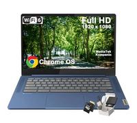 Lenovo Chromebook IdeaPad Slim 3 - Écran Full HD 14'' (1920 x 1080), processeur MediaTek Kompanio 520 8 cœurs, Wi-Fi 6, pour étudiant en affaires, (4 Go de RAM, 64 Go eMMC + carte micro SD 256 Go)