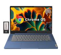 Lenovo Chromebook IdeaPad Slim 3, écran tactile FHD IPS antireflet, MediaTek Kompanio 520, 4 Go LPDDR4X, 224 Go de stockage (64 Go eMMC + station d'accueil 160 Go), webcam, WiFi 6, Chrome OS, bleu