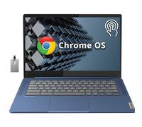 Lenovo Chromebook IdeaPad Slim 3, ordinateur portable à écran tactile FHD IPS 14", processeur MediaTek Kompanio 520, 4 Go de RAM, 64 Go eMMC, webcam, clavier normal, WiFi6, Chrome OS, bleu abysse,