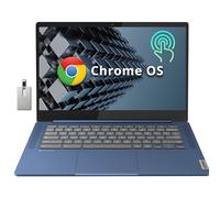 Lenovo Chromebook IdeaPad Slim 3, ordinateur portable à écran tactile FHD IPS 14", processeur MediaTek Kompanio 520, 4 Go de RAM, 64 Go eMMC, webcam, clavier normal, WiFi6, Chrome OS, bleu abysse,