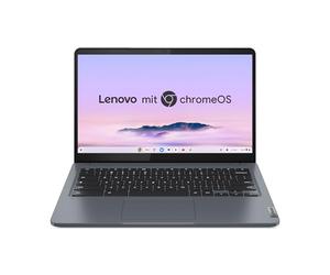 Lenovo Chromebook Plus IdeaPad 3i | Écran Full HD 14" | Intel Core i3-N305 | 8 Go de RAM | SSD 128 Go | Carte graphique Intel | ChromeOS | QWERTZ | Gris