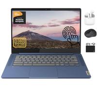 Lenovo Chromebook Slim Thin Light Laptop Student Business 2024, écran tactile FHD de 14 po, MediaTek Kompanio 520, 4 Go de RAM, 128 Go (64 Go eMMC + carte 64 Go), WiFi 6, longues heures, Chrome OS +