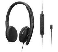 Lenovo - Combiné VoIP - sur-oreille - filaire - USB-C - noir Noir G