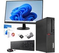 Lenovo Complete Professional Office PC i7 8700 jusqu'à 4,6 GHz Moniteur FHD 27 pouces, 32 Go de RAM, SSD 1 Tera - Kit clavier et souris au design italien Win 11 Pro Office 2021 Pro, Garant