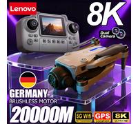 Lenovo D18 Drone 8K aérien HD double caméra intelligente évitement d'obstacles puissance sans brosse 5G WIFI écran télécommande GPS Drone D18-8K HD-Grey