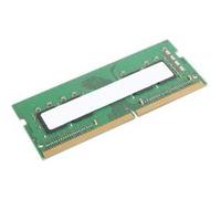 Lenovo - DDR4 - module - 4 Go - SO DIMM 260 broches - 3200 MT/s / PC4-25600 - mémoire sans tampon - non ECC - CRU - vert - pour ThinkCentre M70a; M70q; M80q; M90a; M90q; ThinkPad E14 Gen 2; E15 Gen 2;