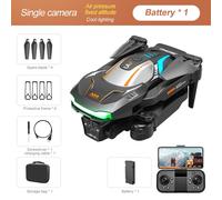 Lenovo-Drone A88 Pro Avec Caméra Hd 8k,Gps Professionnel,Quadrirotor Intelligent À Quatre Voies,Évitement D'obstacles,Jouet Rc Pliable 5g,10000m - Type Black-Singer-1b-Generique Noir