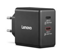 LENOVO Dual USB-C 65W GaN Charger Black EU