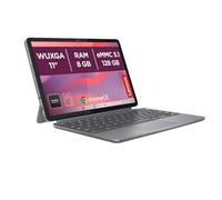 Lenovo Duet Chromebook 11" WUXGA (MediaTek Kompanio 838, 8 Go de RAM, 128 Go de mémoire), écran Tactile, système d'exploitation chromé, Support Folio et Clavier Inclus - Gris Luna