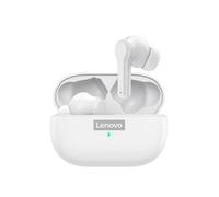 Lenovo-Écouteurs Bluetooth sans fil LP1S TWS avec micro,écouteurs à réduction de bruit,casque étanche,ensembles de sauna de sport,5.0 - Type WHITE