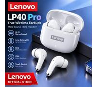 Lenovo - écouteurs sans fil LP40 TWS, oreillettes Bluetooth, commande tactile, casque de Sport, oreillettes stéréo pour téléphone Android Black 5PCS