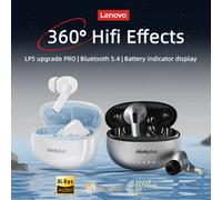 Lenovo-Écouteurs sans fil LP5 PRO, Bluetooth 5.4, TWS, son HiFi, écouteurs de jeu, casque sport LP5Pro, longue veille avec micro 2025 LP5Pro Gray Bag