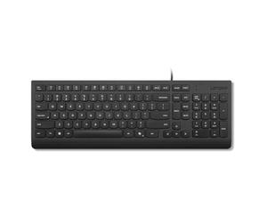 Lenovo Essential Clavier filaire noir anglais américain ? Connectivité par câble ? Interface USB de type A ? Touche(s) de raccourci Copilot ? Windows 10, Windows 11 ? Anglais (US) ? PC ? Interrupteur