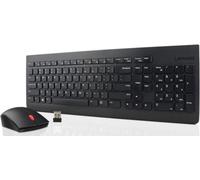 Lenovo | Essential | Essential Wireless Keyboard and Mouse Combo - US English with Euro symbol | Ensemble clavier et souris | Sans fil | Souris incluse | US | Noir | Clavier numérique | Connexion sans