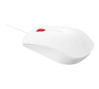 Lenovo Essential - Souris - droitiers et gauchers - optique - 3 boutons - filaire - USB - blanc G