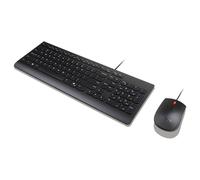 Lenovo Essential Wired Combo - ensemble clavier et souris - AZERTY - Français - noir Périphérique d'entrée