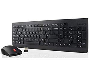 Lenovo Essential Wireless Combo - Ensemble Clavier et Souris - sans Fil - 2.4 GHz - pour S510, ThinkCentre M700, M71X, M810, M910, ThinkPad L470, T470, X1 Carbon (5th Gen), X270